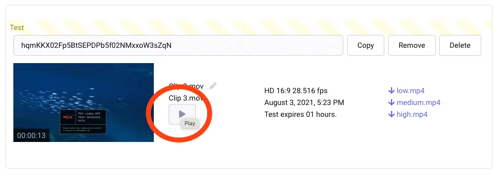 play video